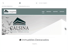 Tablet Screenshot of calsinahnos.com.ar